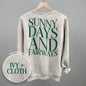Sunny Days And Fairways (Back Print) Ivy + Cloth
