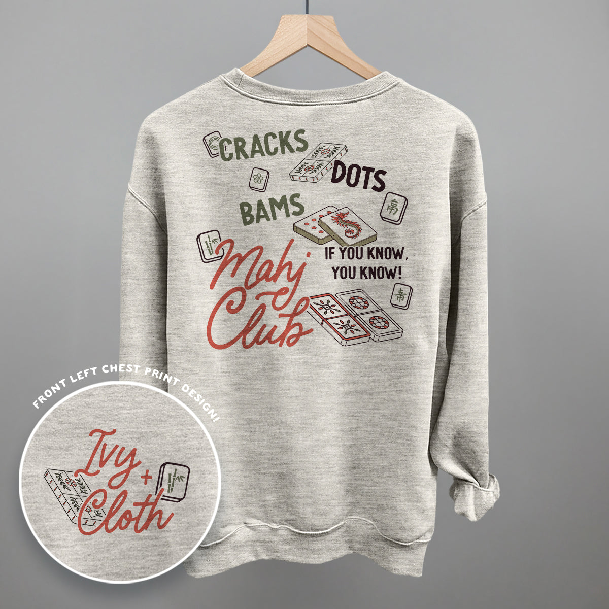 Mahj Club (Back Print) Ivy + Cloth