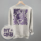 Floral Game Day Purple (Back Print) Ivy + Cloth