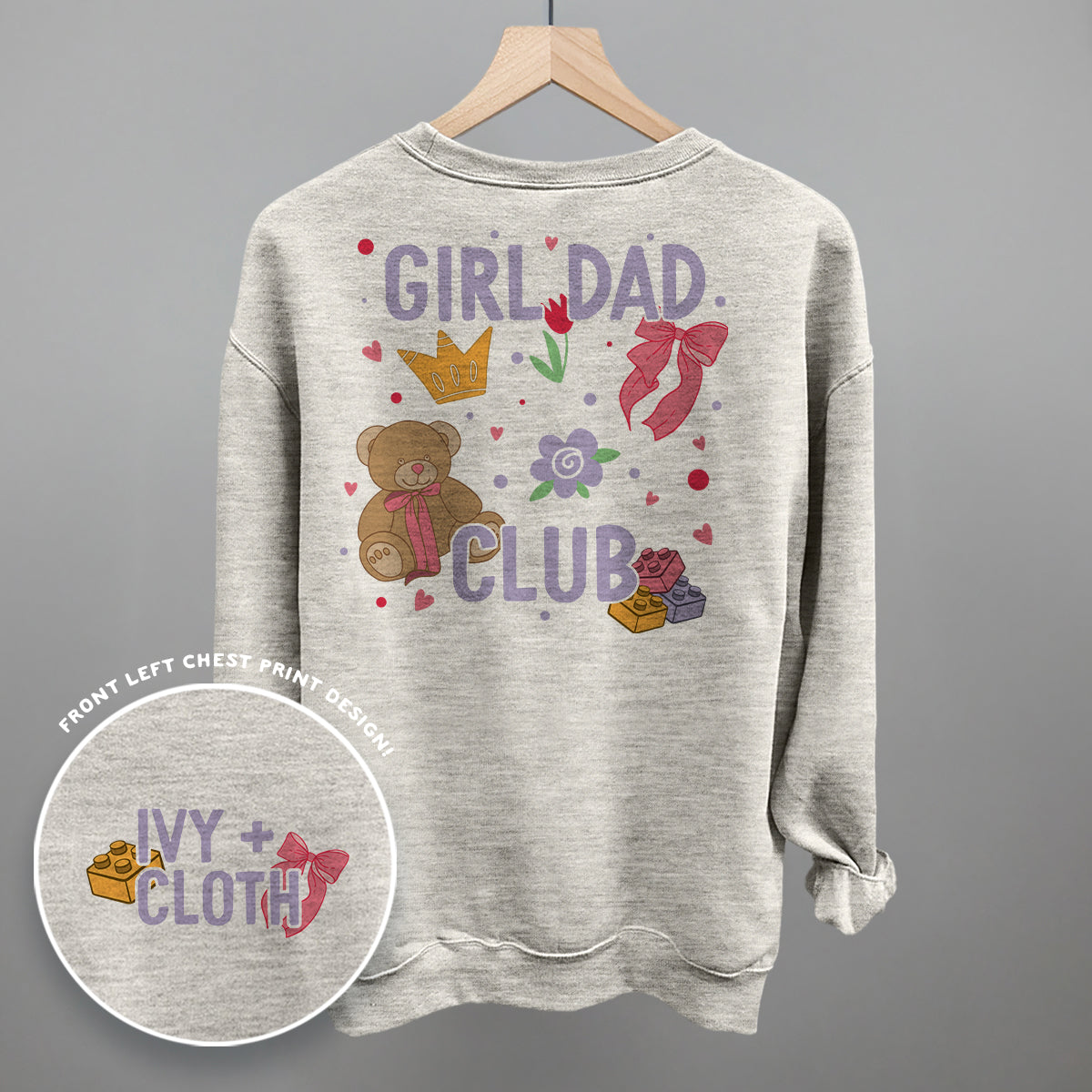 Girl Dad Club Doodles (Back Print) Ivy + Cloth