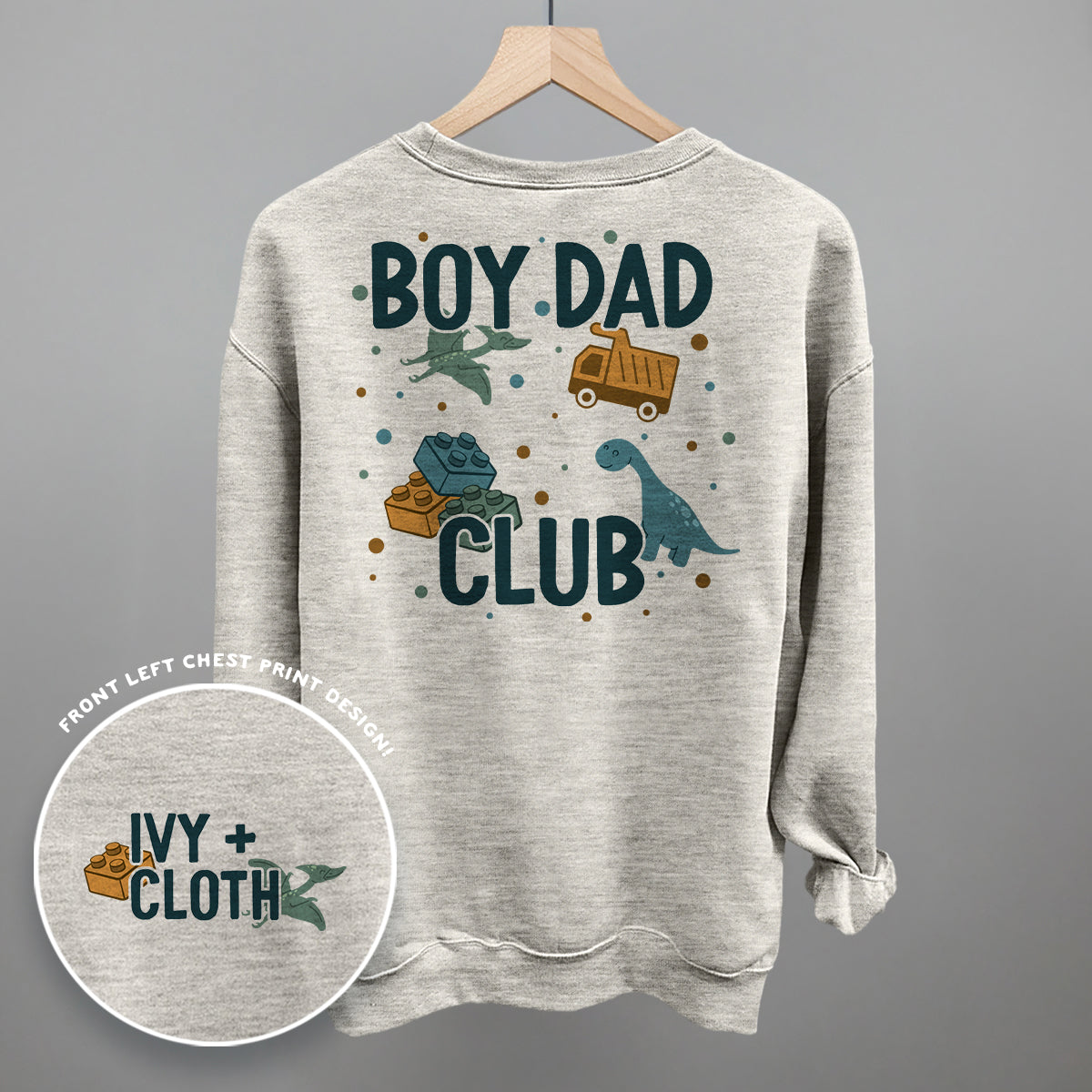 Boy Dad Club Doodles (Back Print) Ivy + Cloth