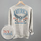America Red & Blue Eagle (Back Print) Ivy + Cloth
