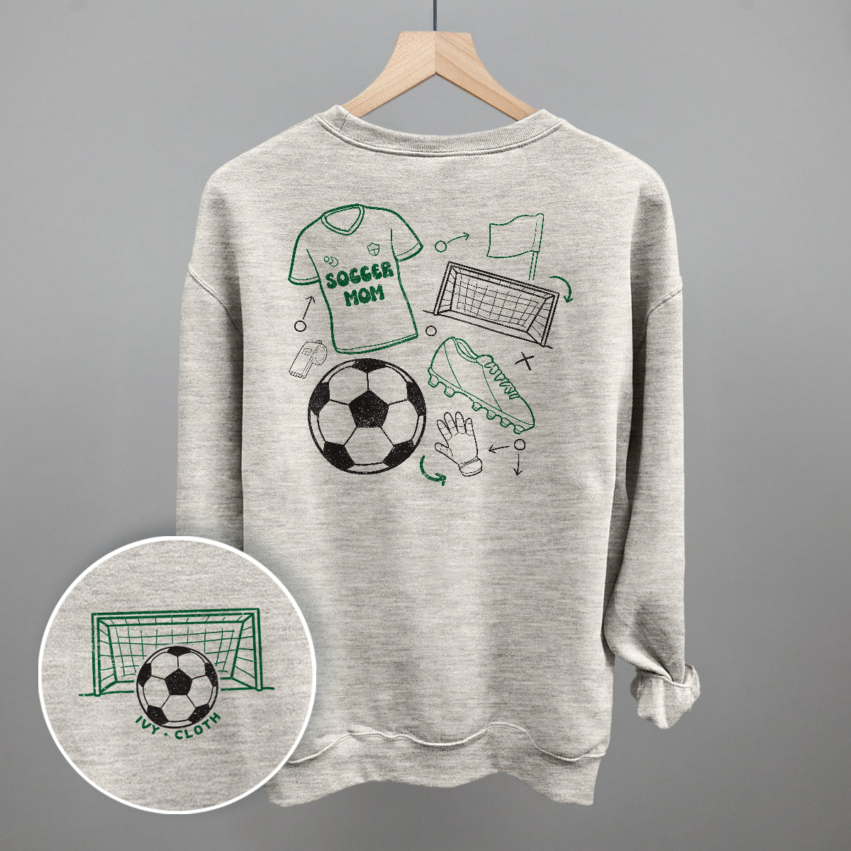 Soccer Mom Doodle (Back Print) Ivy + Cloth