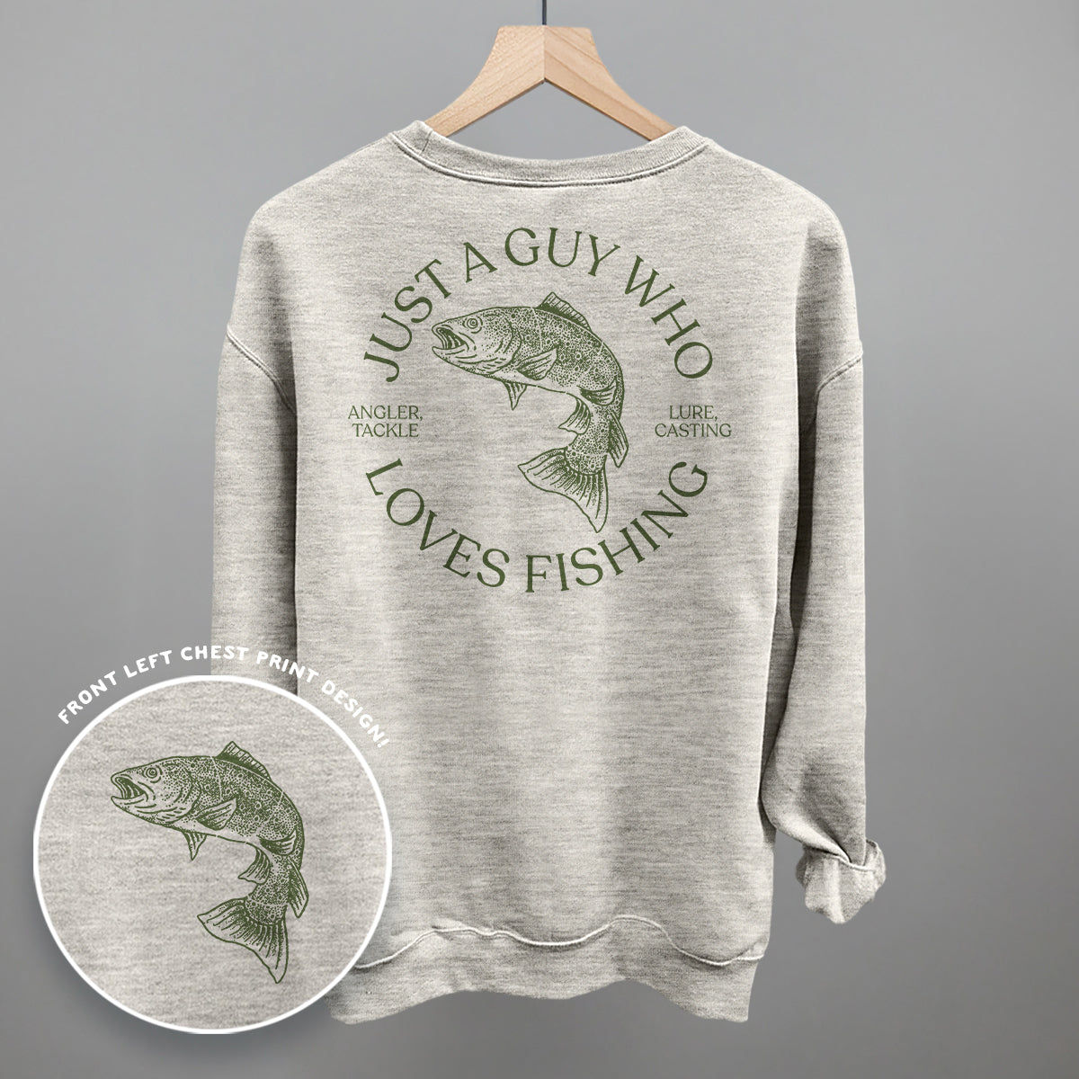 Just A Guy Who Loves Fishing (Back Print) Ivy + Cloth