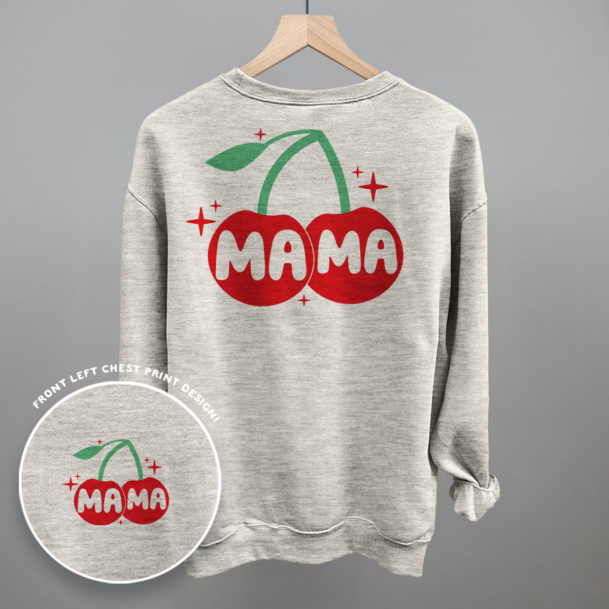 Mama Cherries + Sparkles (Back Print) Ivy + Cloth