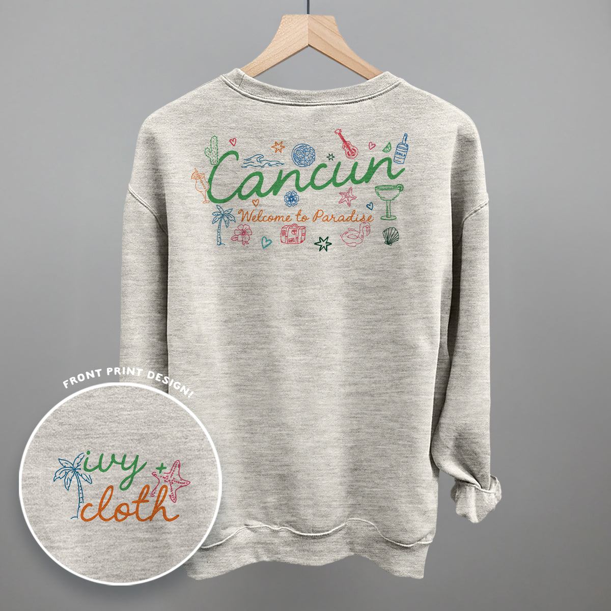 Cancun Doodles (Back Print) Ivy + Cloth