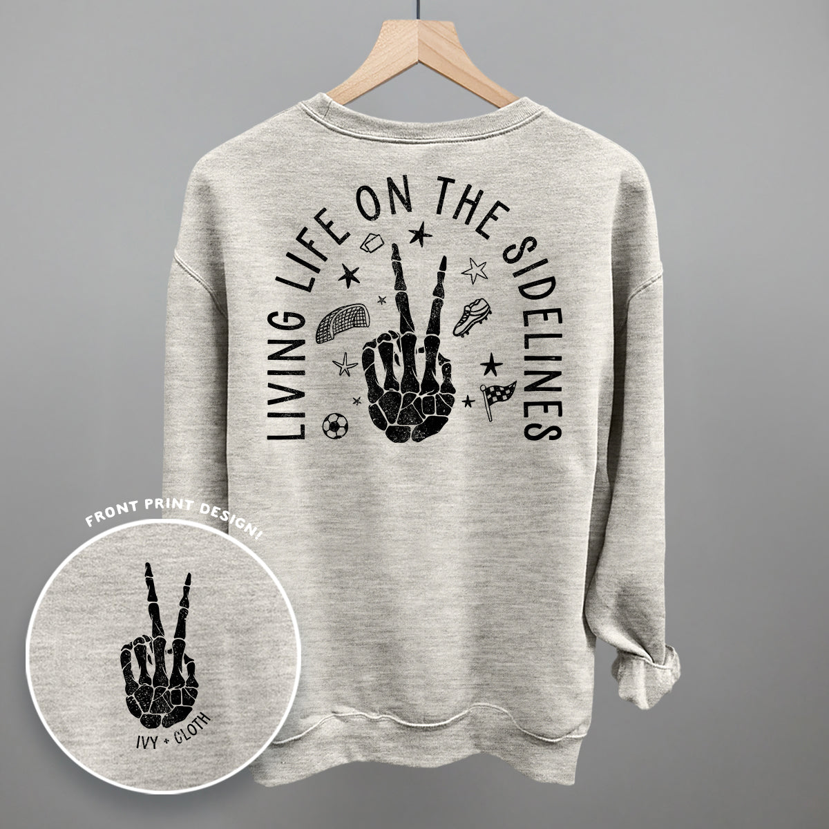 Living Life On The Sidelines Soccer (Back Print) Ivy + Cloth