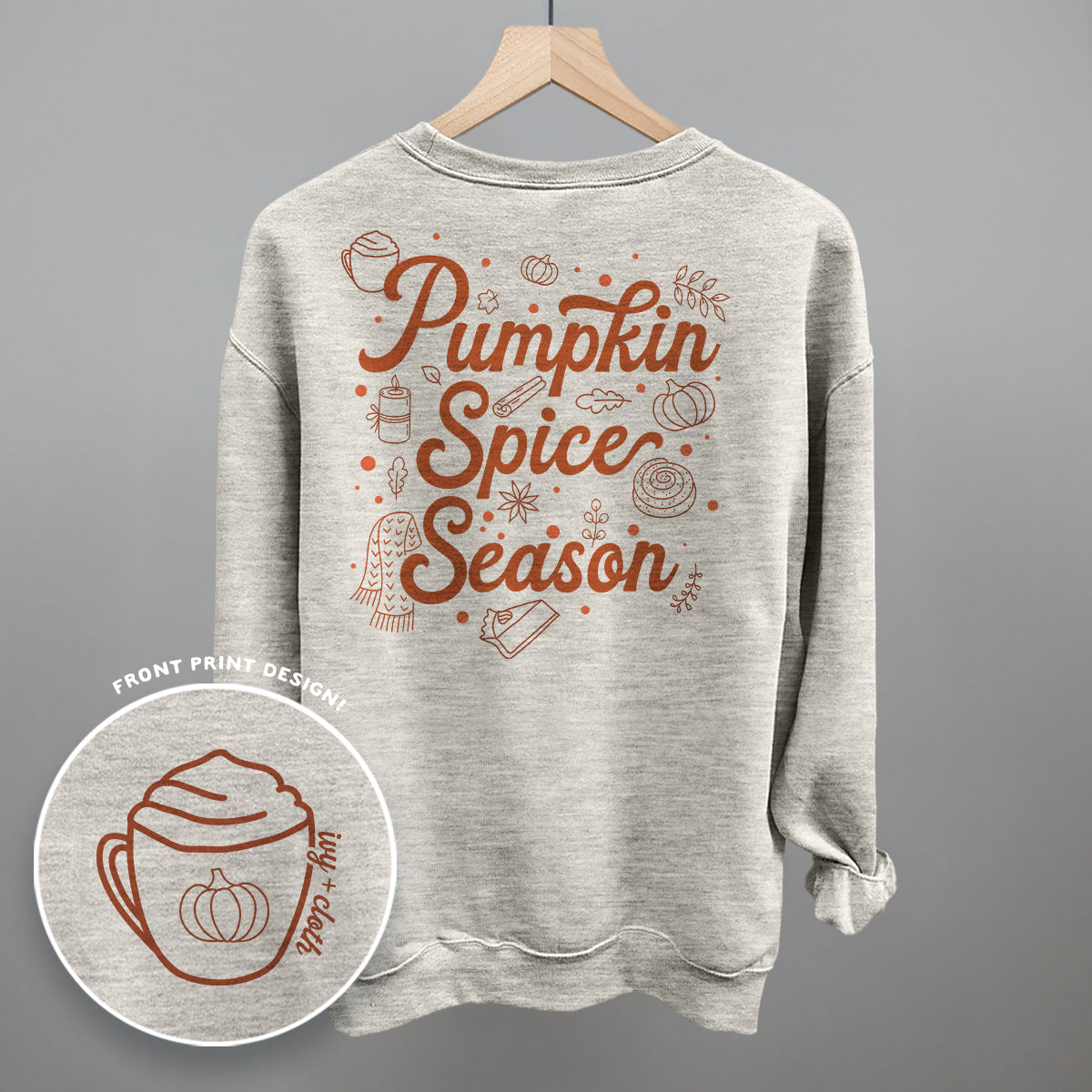 Pumpkin Spice Season Doodles (Back Print) Ivy + Cloth