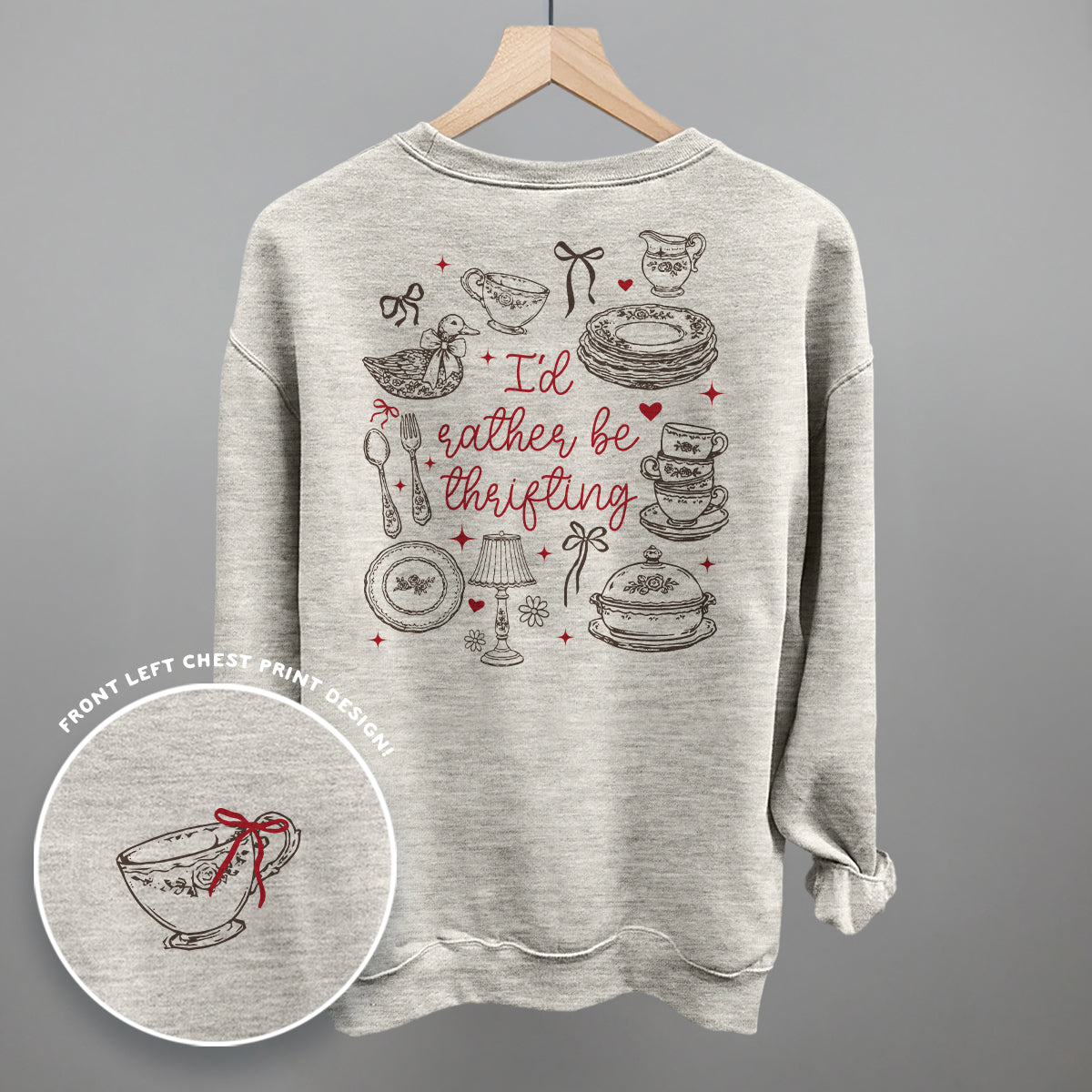 I'd Rather Be Thrifting Doodles (Back Print) Ivy + Cloth