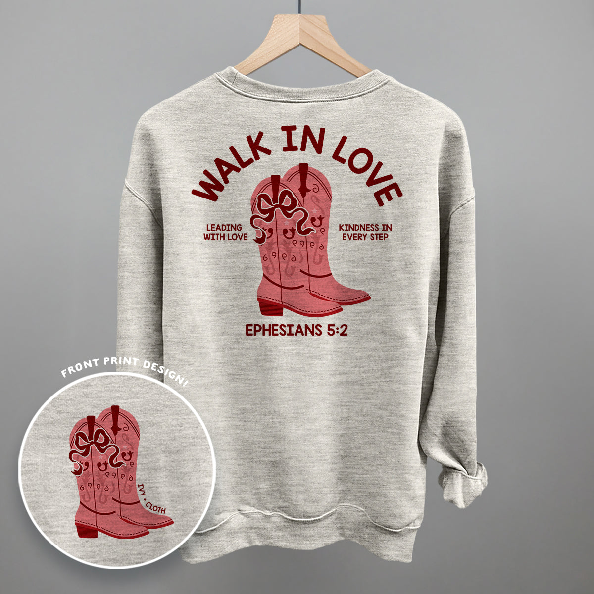 Walk In Love Ephesians 5:2 (Back Print) Ivy + Cloth