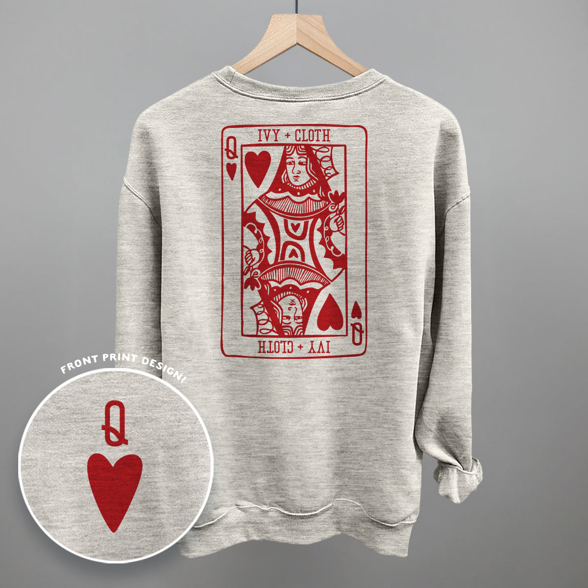 Queen Of Hearts (Back Print) Ivy + Cloth