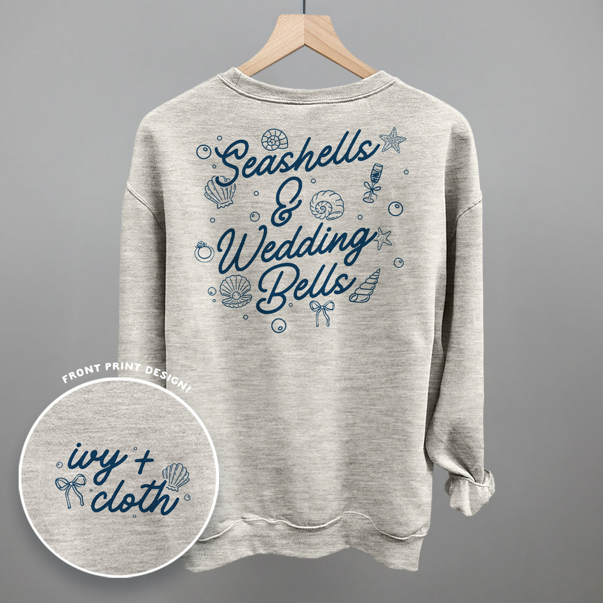 Seashells & Wedding Bells (Back Print) Ivy + Cloth