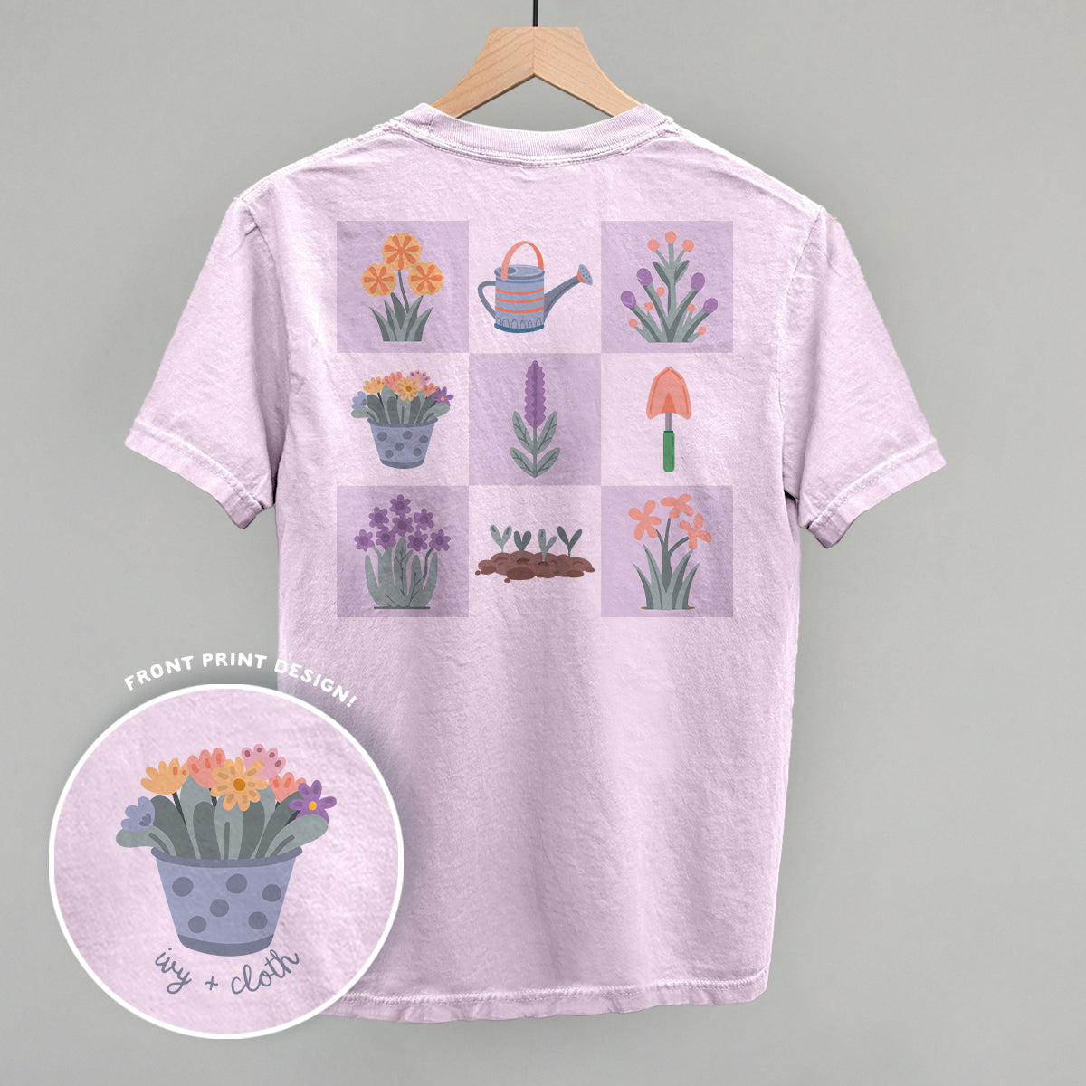 Floral Grid Doodles (Back Print) Ivy + Cloth