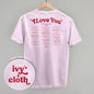 I Love You Book Quotes Back Print Ivy + Cloth