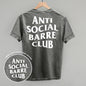 Anti Social Barre Club (White) (Back Print) Ivy + Cloth