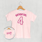 Birthday Girl Varsity #4 (Kids Back Print) Ivy + Cloth