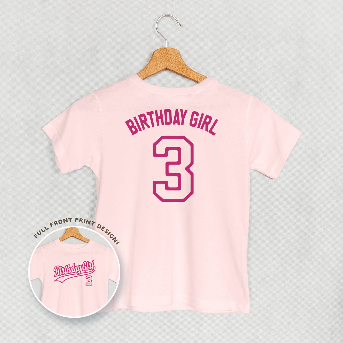 Birthday Girl Varsity #3 (Kids Back Print) Ivy + Cloth
