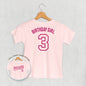 Birthday Girl Varsity #3 (Kids Back Print) Ivy + Cloth