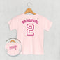 Birthday Girl Varsity #2 (Kids Back Print) Ivy + Cloth