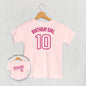 Birthday Girl Varsity #10 (Kids Back Print) Ivy + Cloth