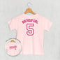 Birthday Girl Varsity #5 (Kids Back Print) Ivy + Cloth
