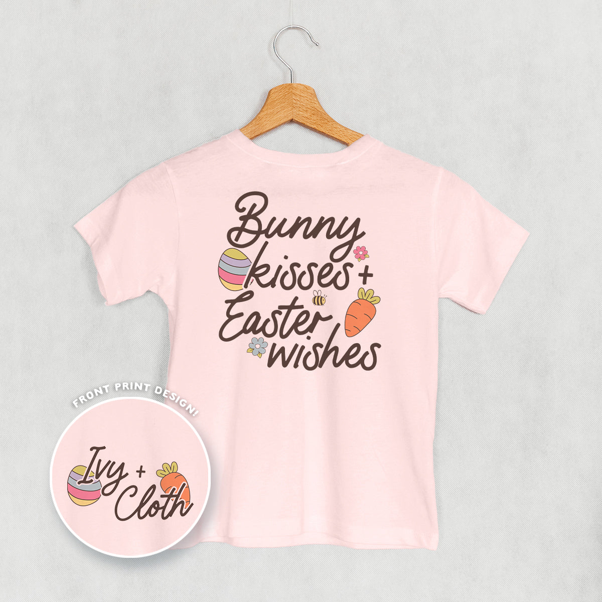 Bunny Kisses + Easter Wishes (Kids Back Print) Ivy + Cloth