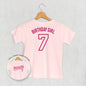 Birthday Girl Varsity #7 (Kids Back Print) Ivy + Cloth