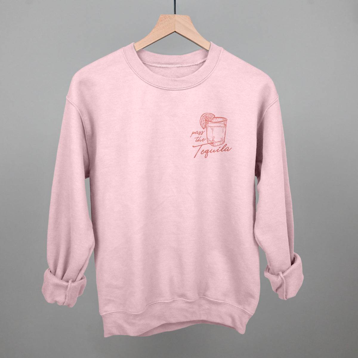 Pass The Tequila (Left Chest) Ivy + Cloth