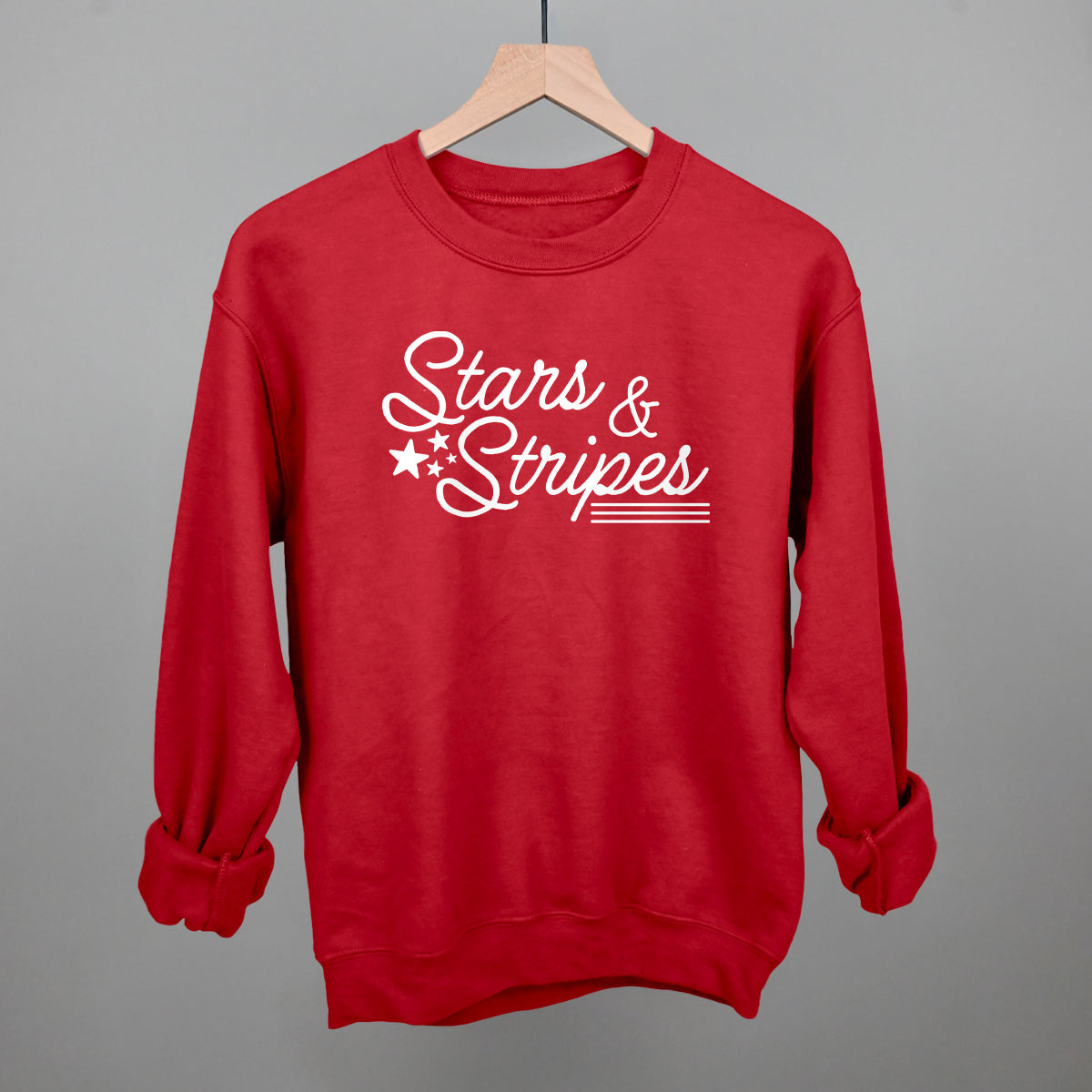 Stars & Stripes White Script Ivy + Cloth