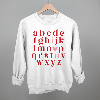 I Heart U Alphabet Ivy + Cloth