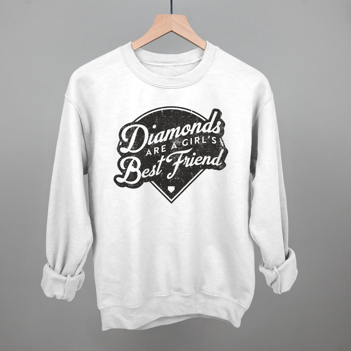 Diamonds Are A Girl's Best Friend (Vintage Script) Ivy + Cloth