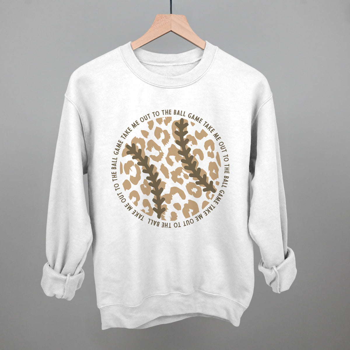 Take Me Out To The Ball Game (Leopard Baseball) Ivy + Cloth