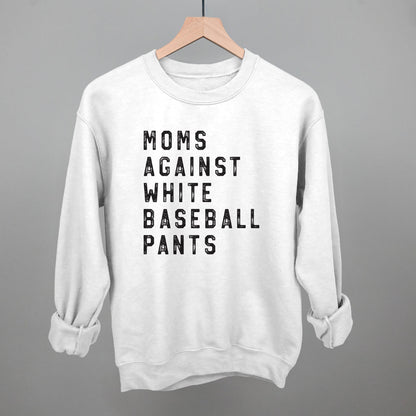 Moms Against White Baseball Pants Ivy + Cloth