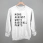 Moms Against White Baseball Pants Ivy + Cloth