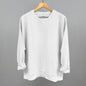 White Oversized Corded Crew Ivy + Cloth