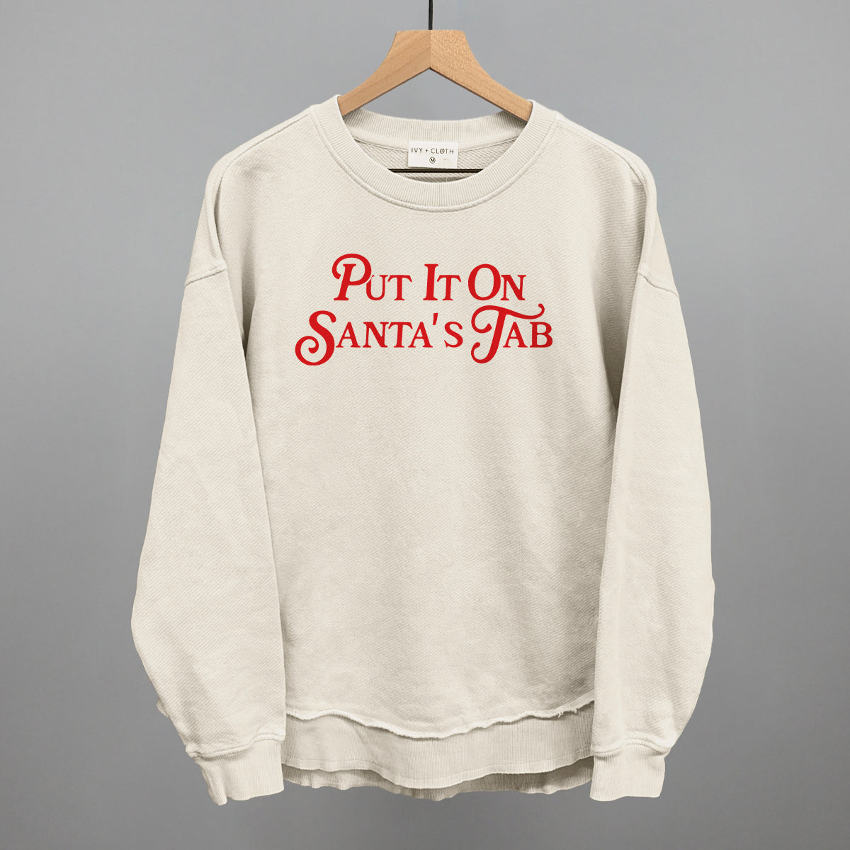 Put It On Santa's Tab (Red) Ivy + Cloth