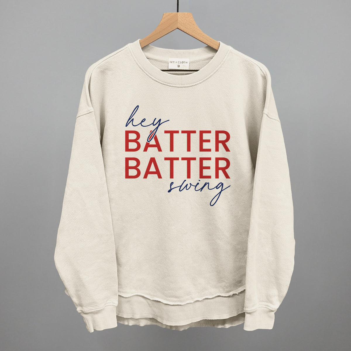 Hey Batter Batter Swing (Red + Navy) Ivy + Cloth