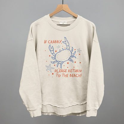 If Crabby, Please Return To The Beach Ivy + Cloth