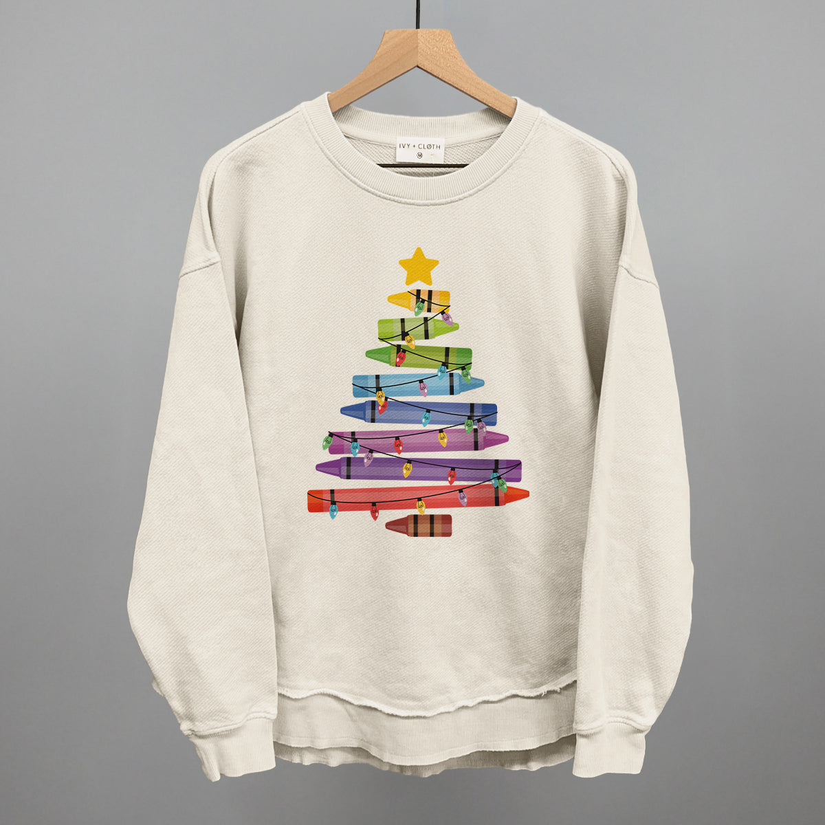 Crayon Christmas Tree Ivy + Cloth