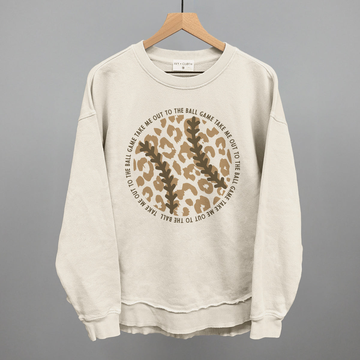 Take Me Out To The Ball Game (Leopard Baseball) Ivy + Cloth