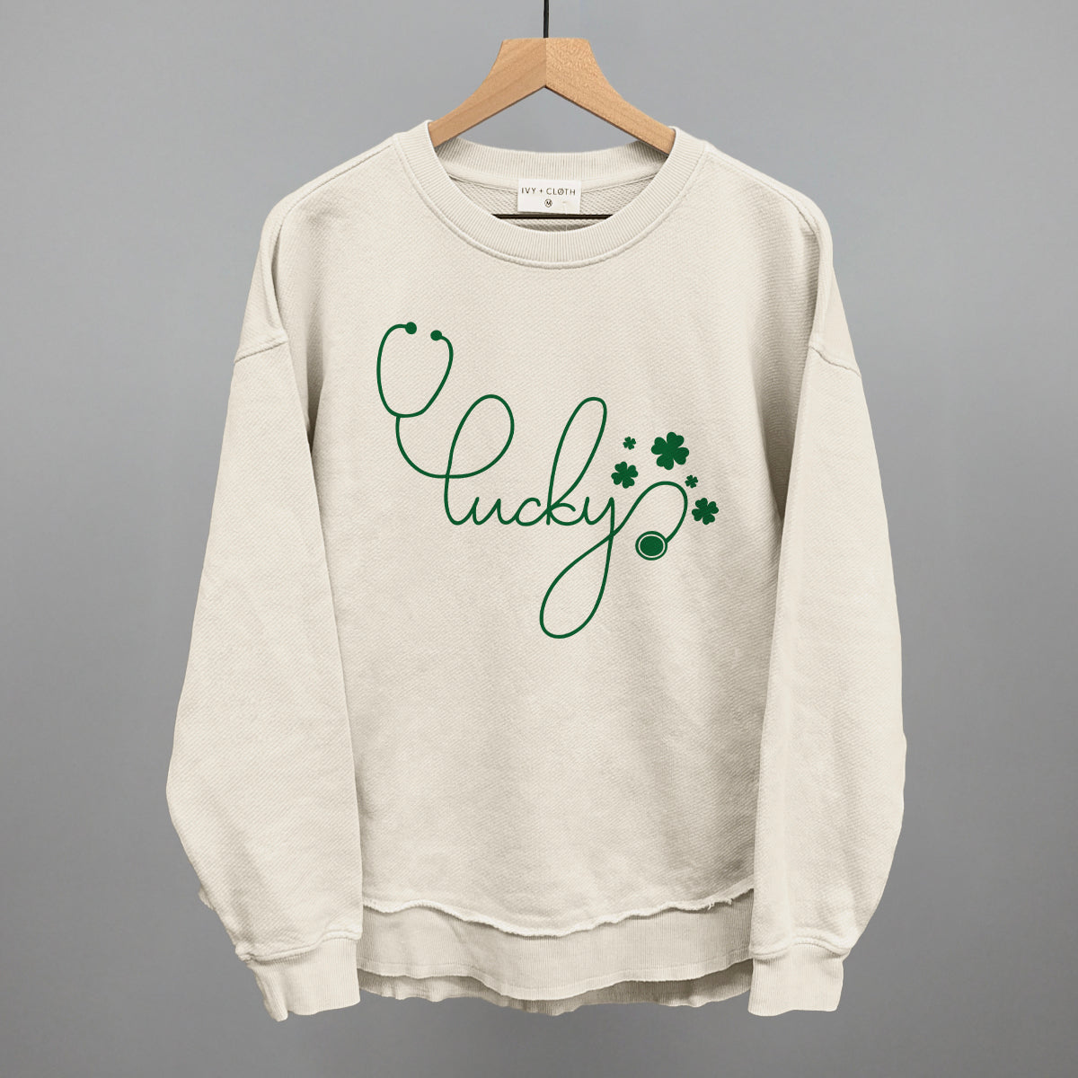 Lucky Script (Stethoscope) Ivy + Cloth