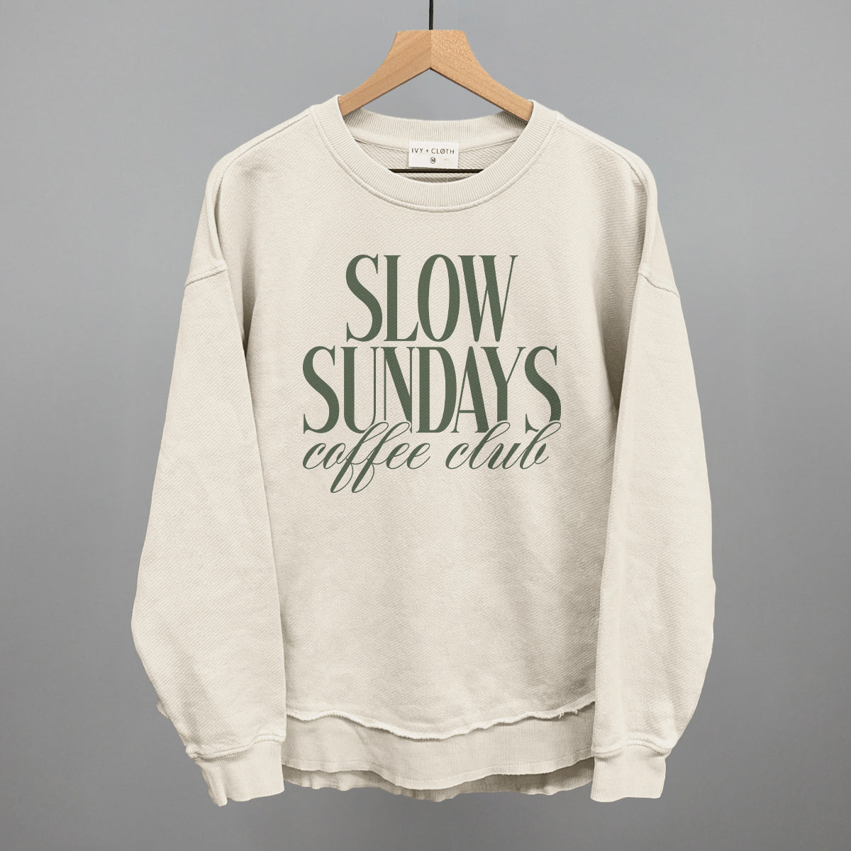 Slow Sundays Coffee Club (Green) Ivy + Cloth