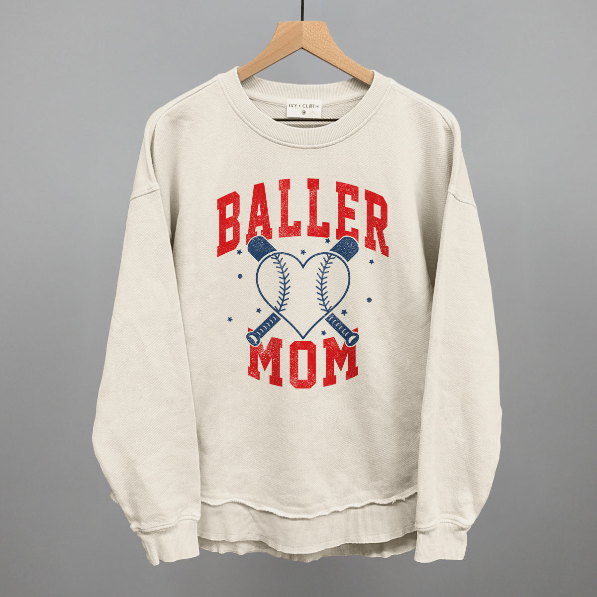 Baller Mom Baseball Ivy + Cloth