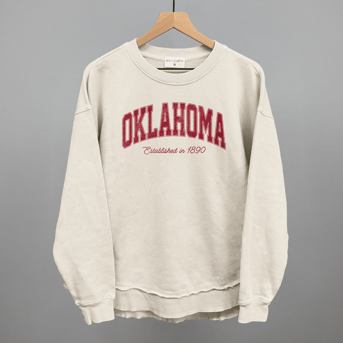 Oklahoma Varsity Arch (Red) Ivy + Cloth