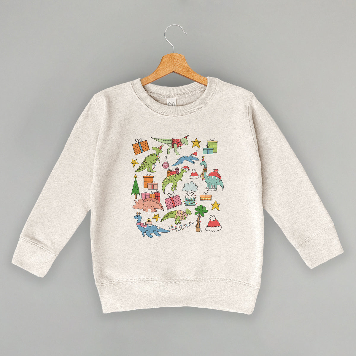 Christmas Dinosaur Collage (Kids) Ivy + Cloth