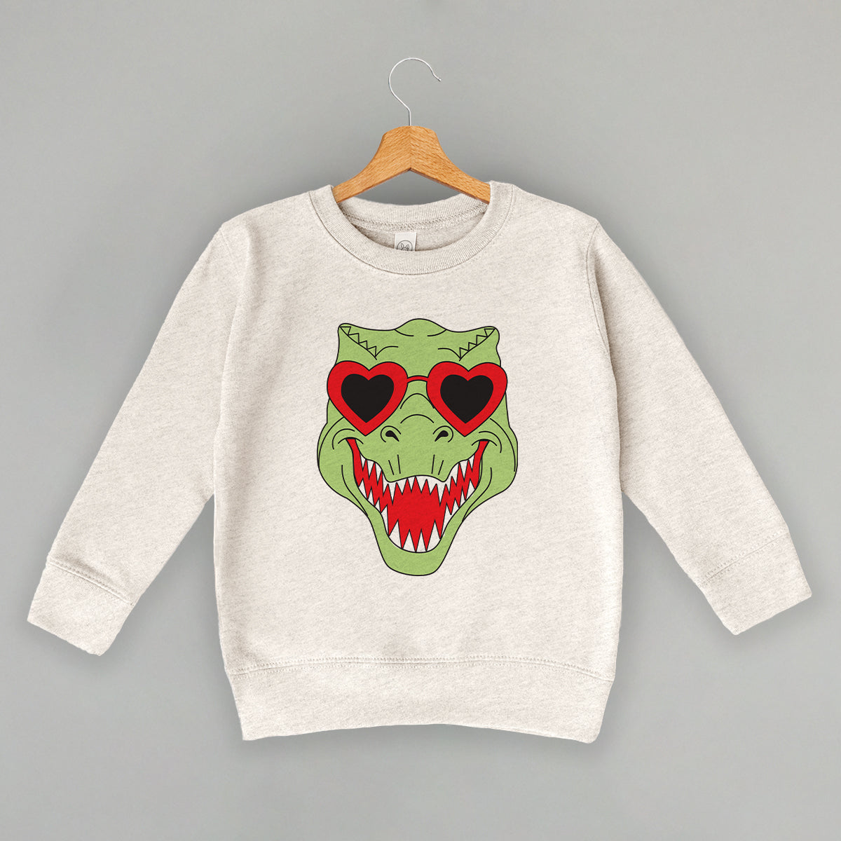 Dino Heart Glasses (Green) (Kids) Ivy + Cloth