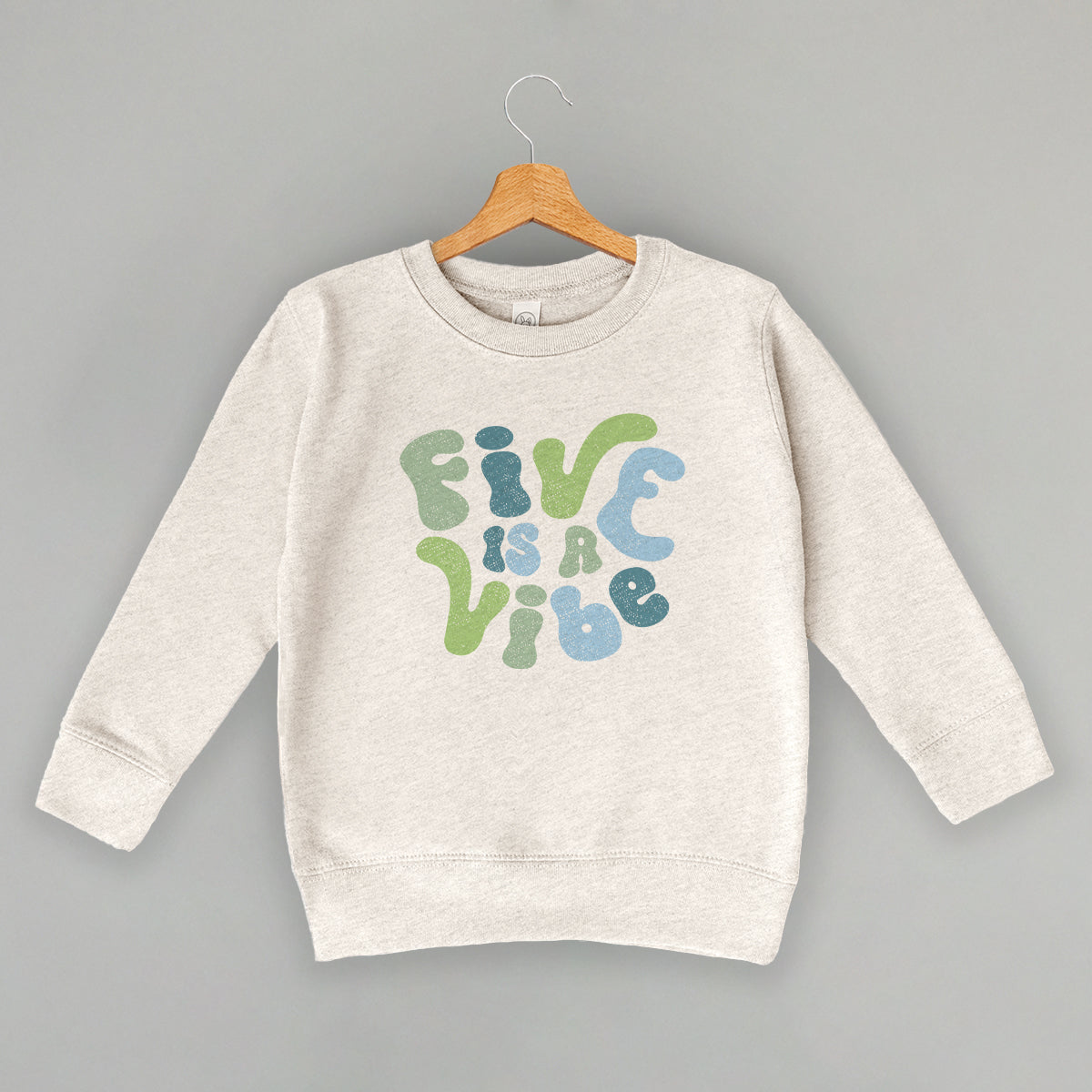 Five Is A Vibe (Blue + Green) (Kids) Ivy + Cloth