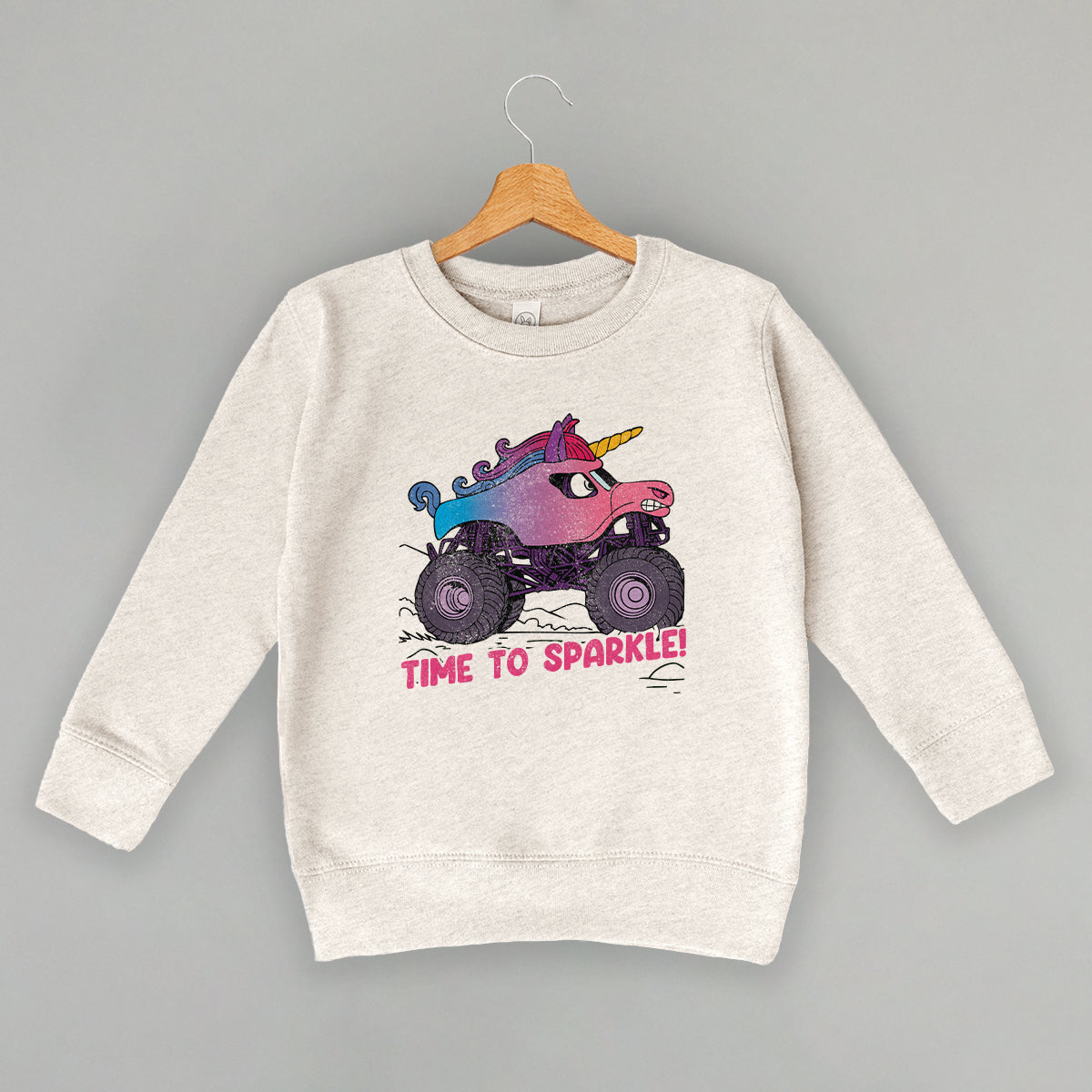 Time To Sparkle Unicorn Monster Truck (Kids) Ivy + Cloth