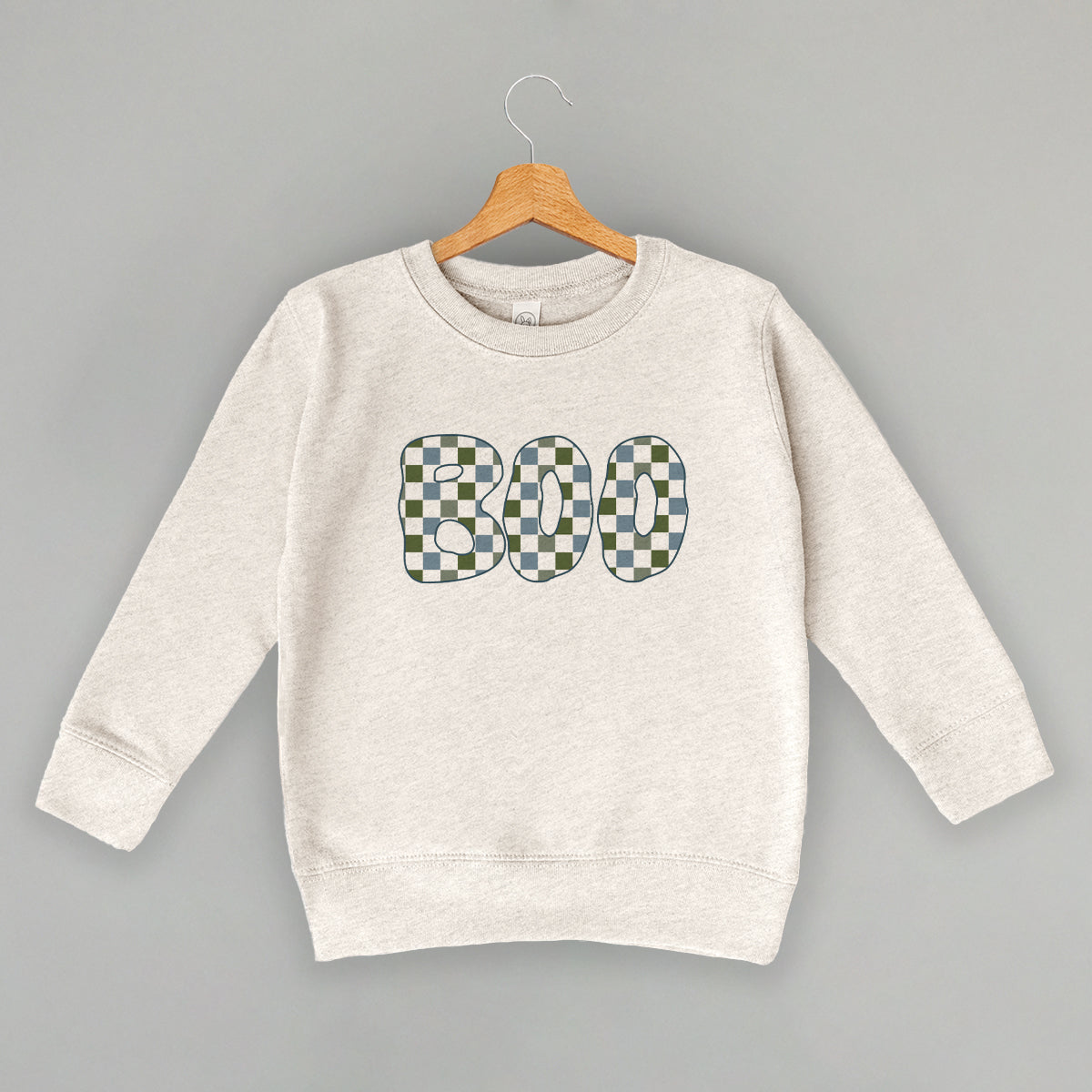 Boo Checkered (Blue & Green) (Kids) Ivy + Cloth