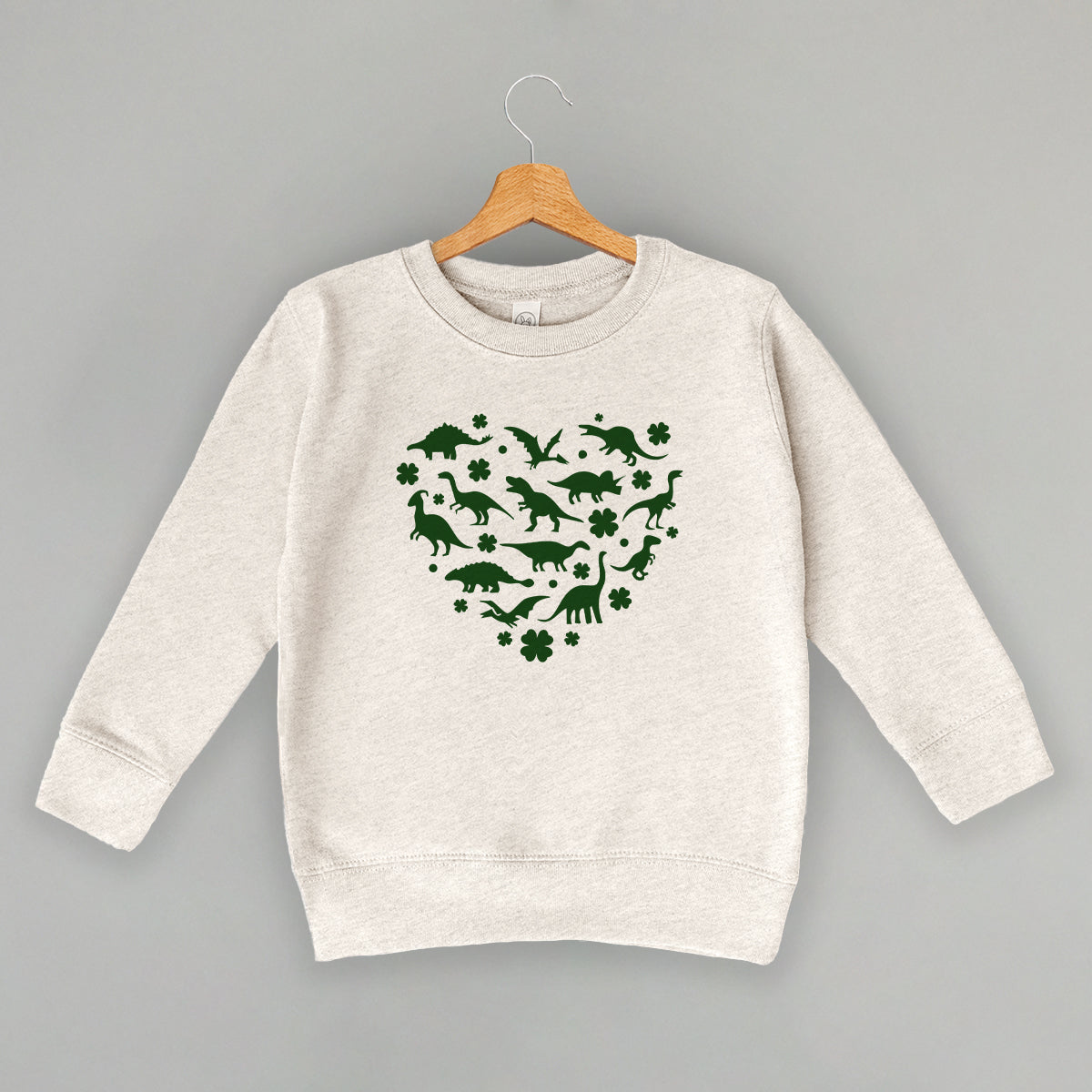 Clovers + Dinosaurs Heart (Kids) Ivy + Cloth
